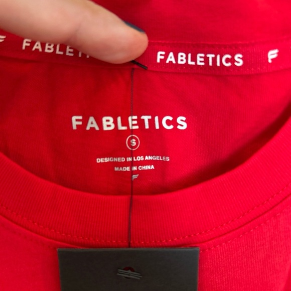 Women’s Fabletics 100% Cotton Tank, Heated Red, Small - Picture 5 of 7